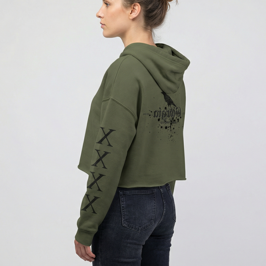 Giorgia-Greed Crop-Hoodie