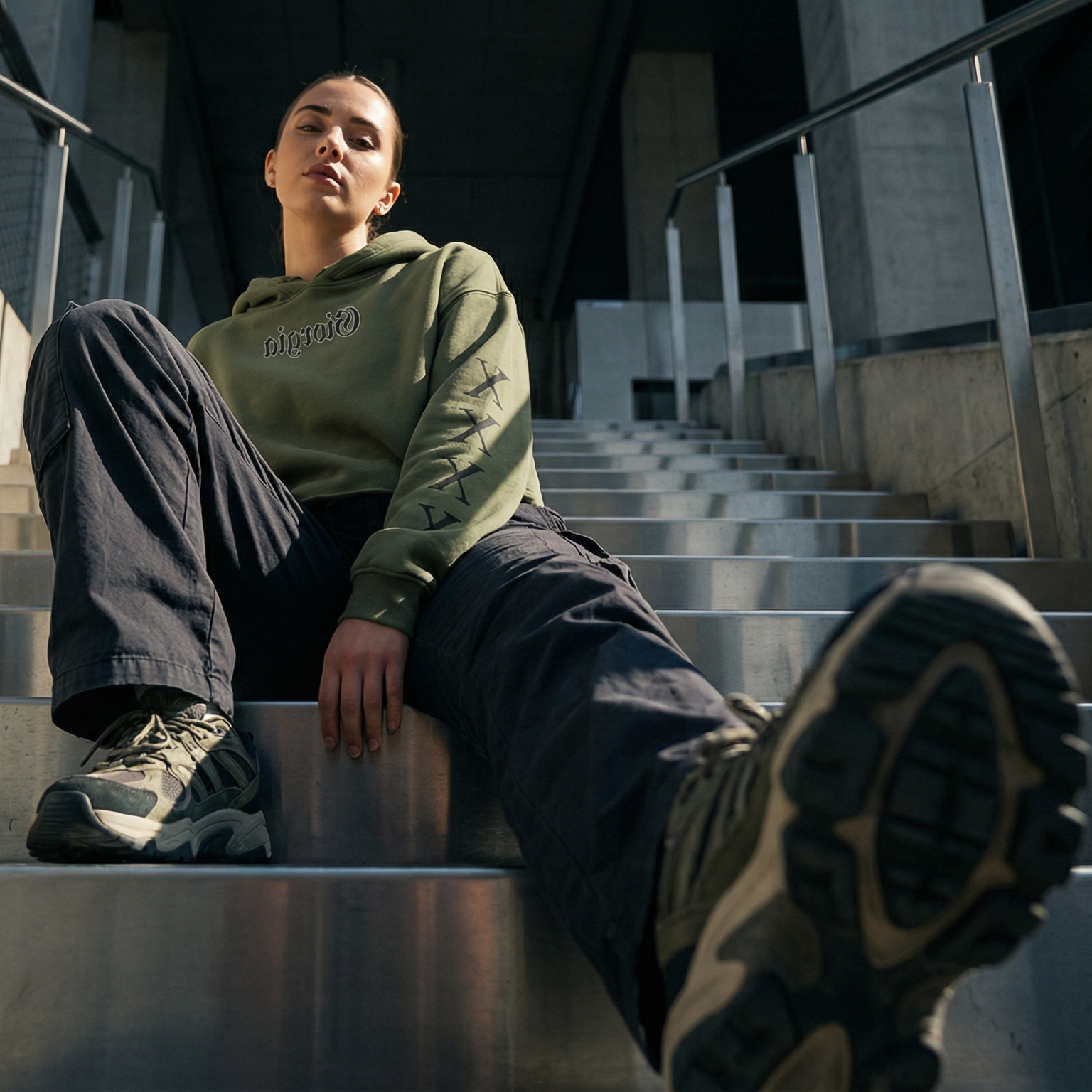 Giorgia-Greed Crop-Hoodie