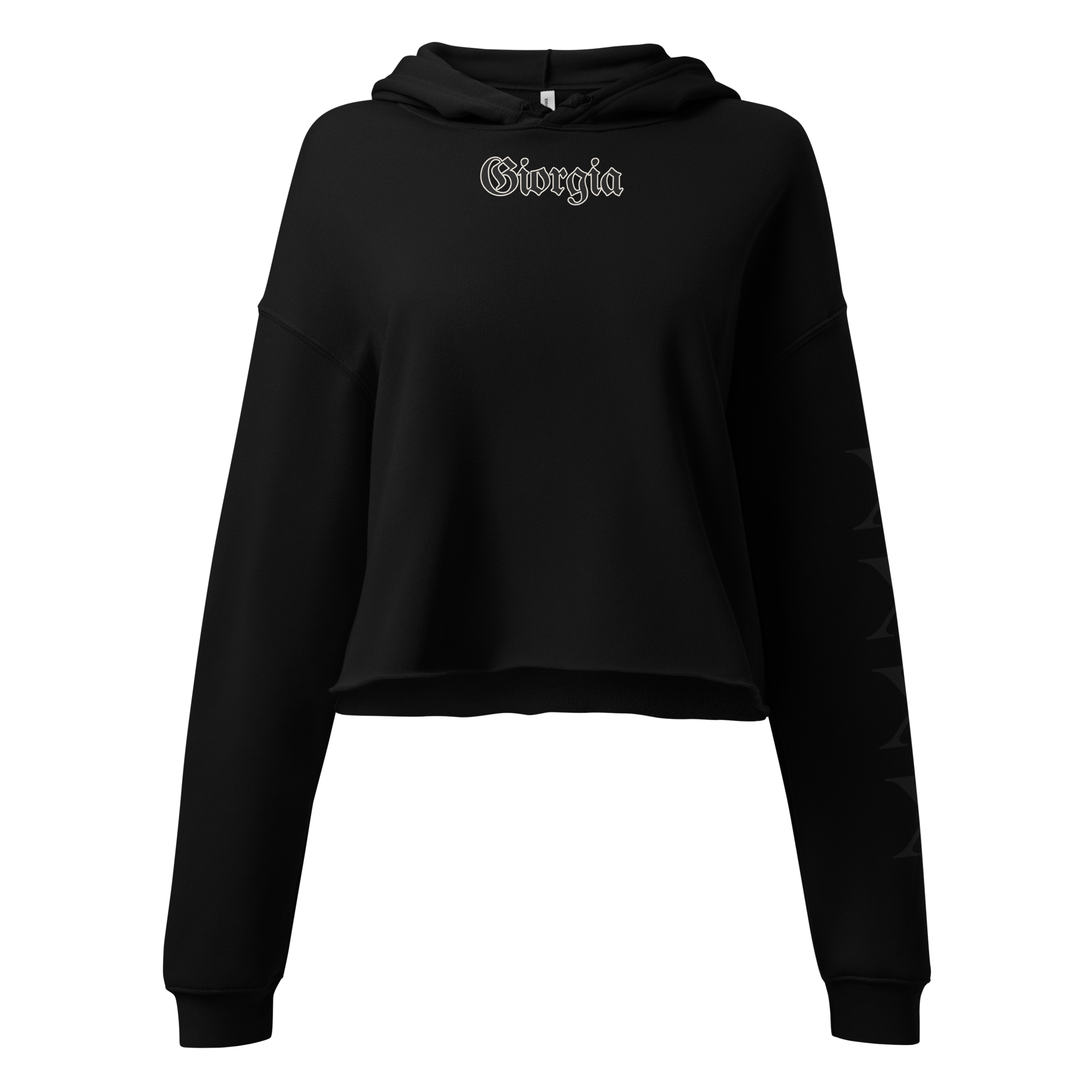 Giorgia-Greed Crop-Hoodie